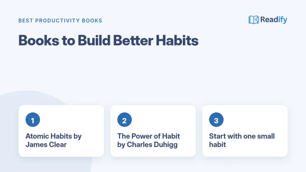 Best productivity books to build better habits