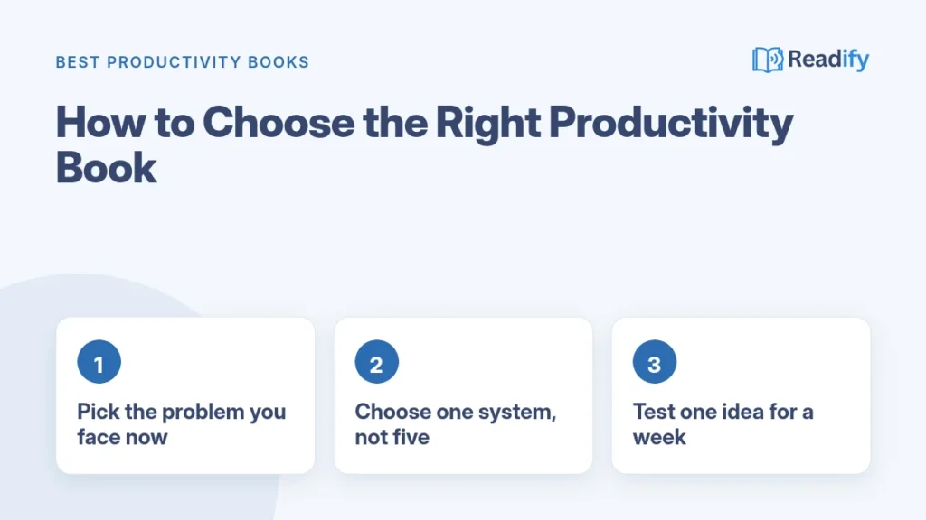 Best productivity books: how to choose the right one