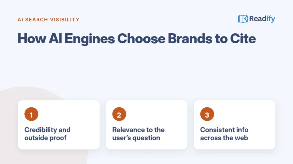 How to improve brand visibility in AI search engines: signals AI engines use