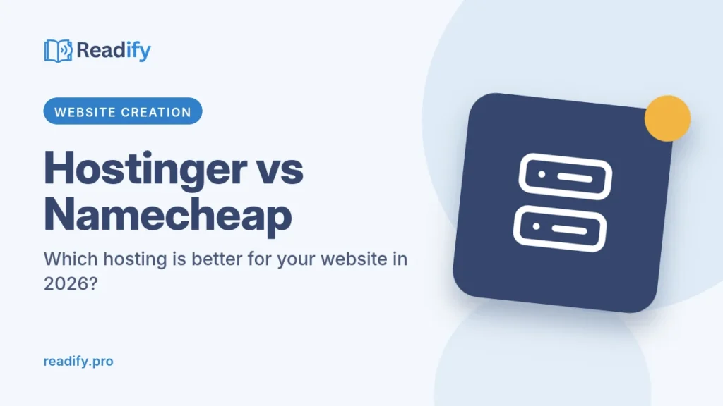 Hostinger vs Namecheap hosting comparison